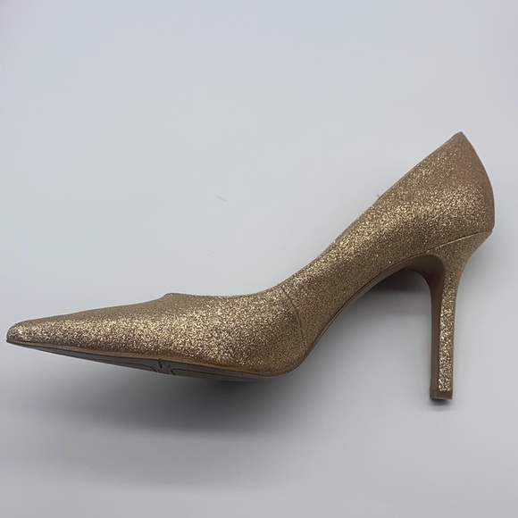 Nine West - Martina Gold Glitter Pointed Toe Heels Size 10 - Picture 7 of 16